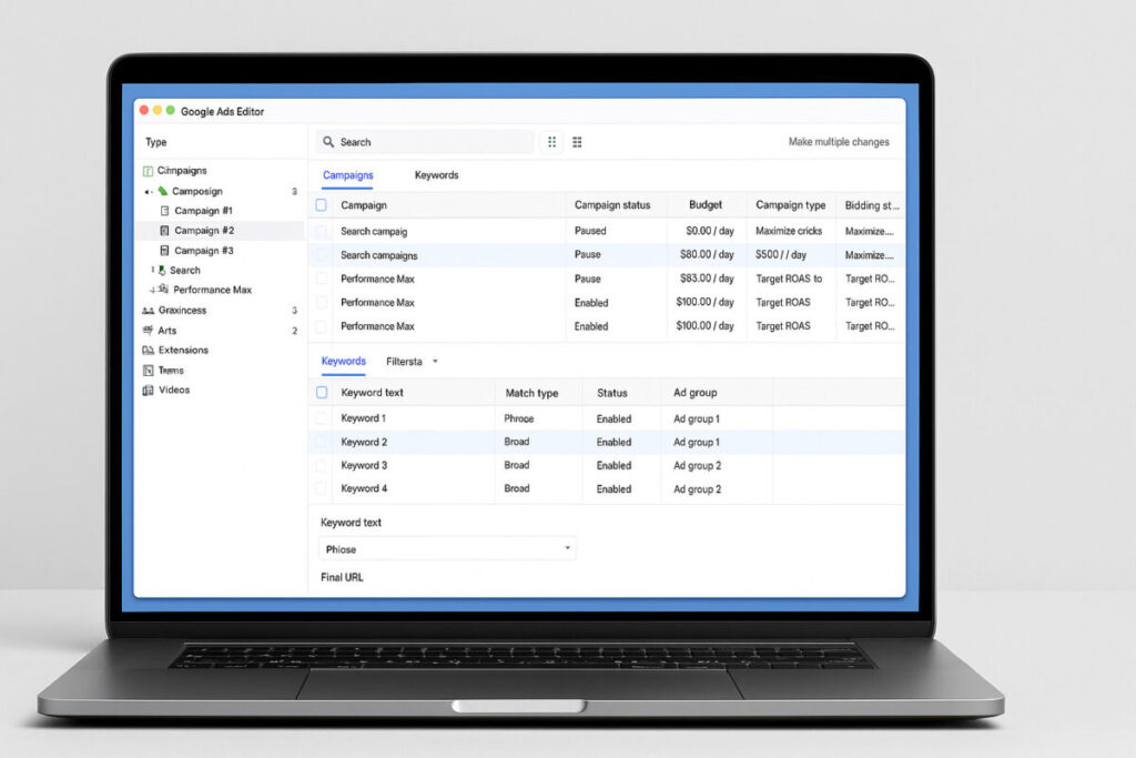 google ads editor