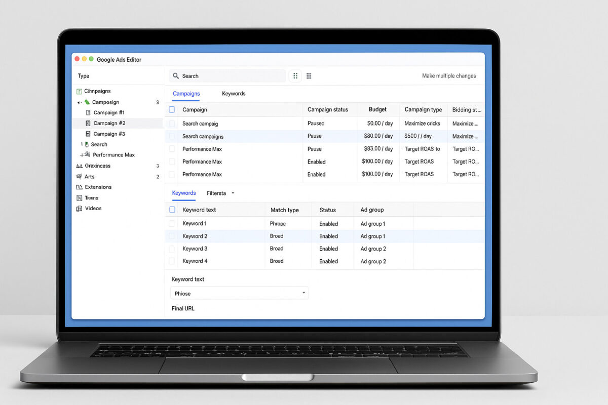 google ads editor