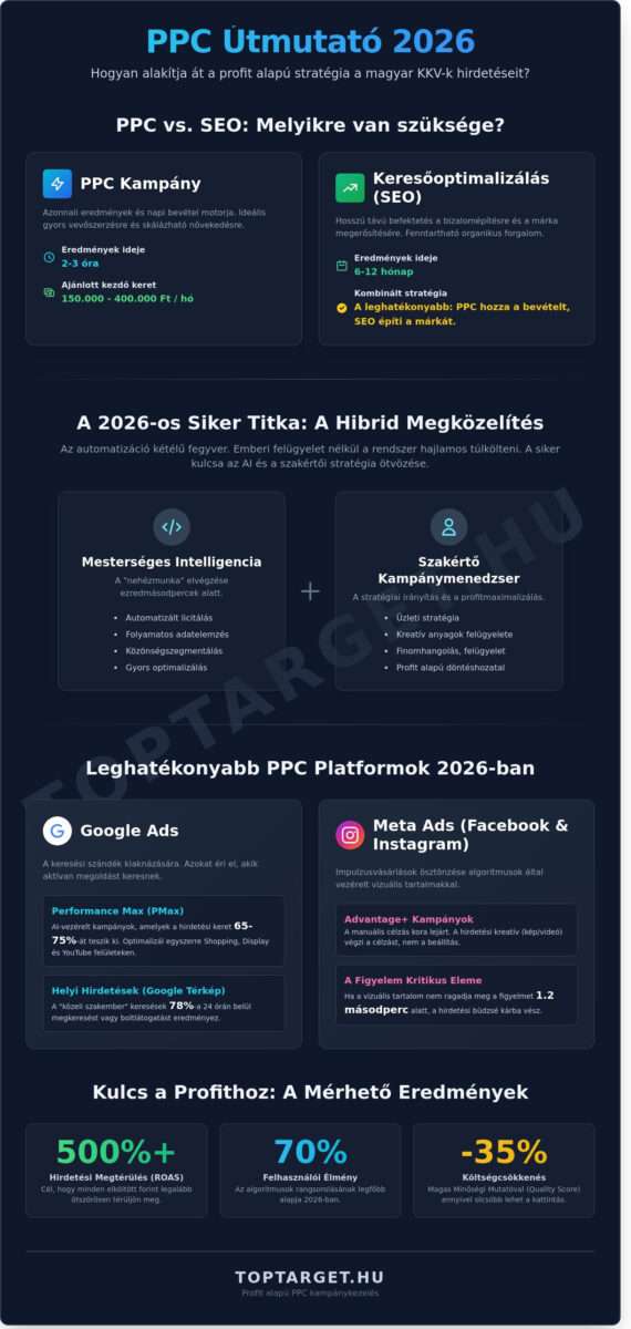 PPC kampány indítása és kezelése 2026-ban: A megtérülésközpontú útmutató 1 PPC kampány indítása és kezelése 2026-ban: A megtérülésközpontú útmutató