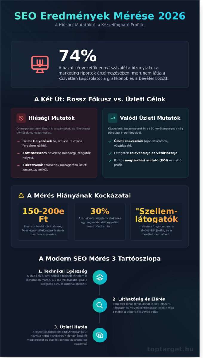 SEO eredmények mérése 2026-ban: Így igazold a marketing megtérülését 1 SEO eredmények mérése 2026-ban: Így igazold a marketing megtérülését