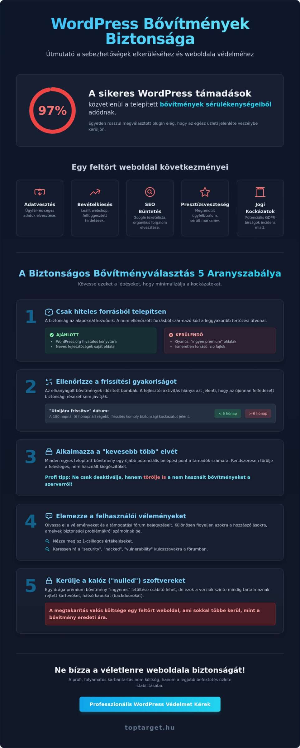 WordPress bővítmények biztonsága: Útmutató a feltörhetetlen weboldalhoz 2026-ban 1 WordPress bővítmények biztonsága: Útmutató a feltörhetetlen weboldalhoz 2026-ban