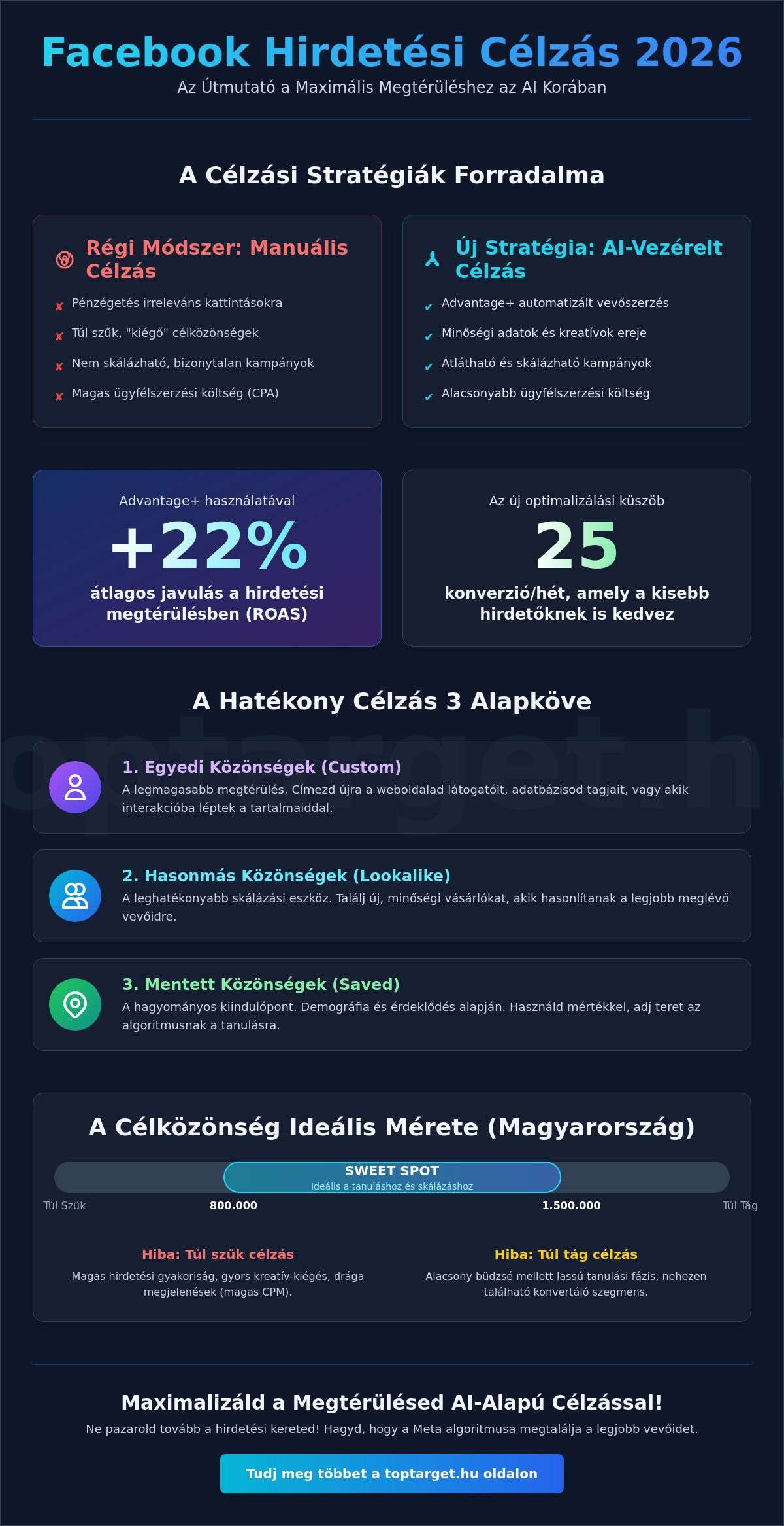 Facebook hirdetési célközönség beállítása 2026-ban: A precíz célzás művészete 1 Facebook hirdetési célközönség beállítása 2026-ban: A precíz célzás művészete