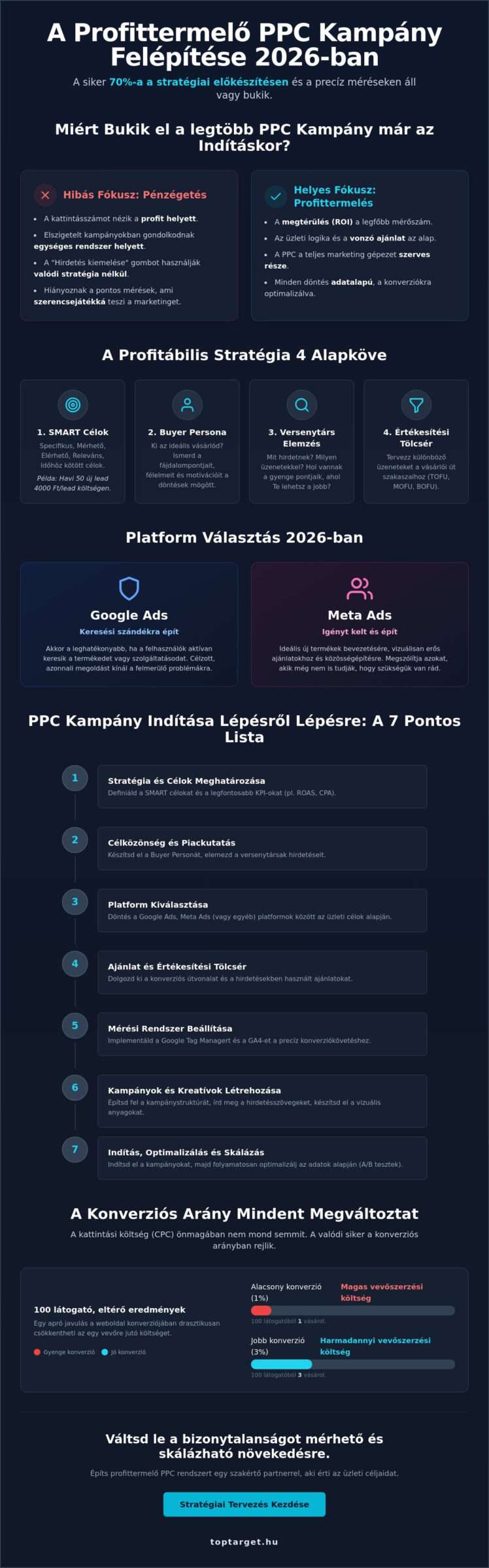 PPC kampány indítása lépésről lépésre 2026: Útmutató a biztos megtérüléshez