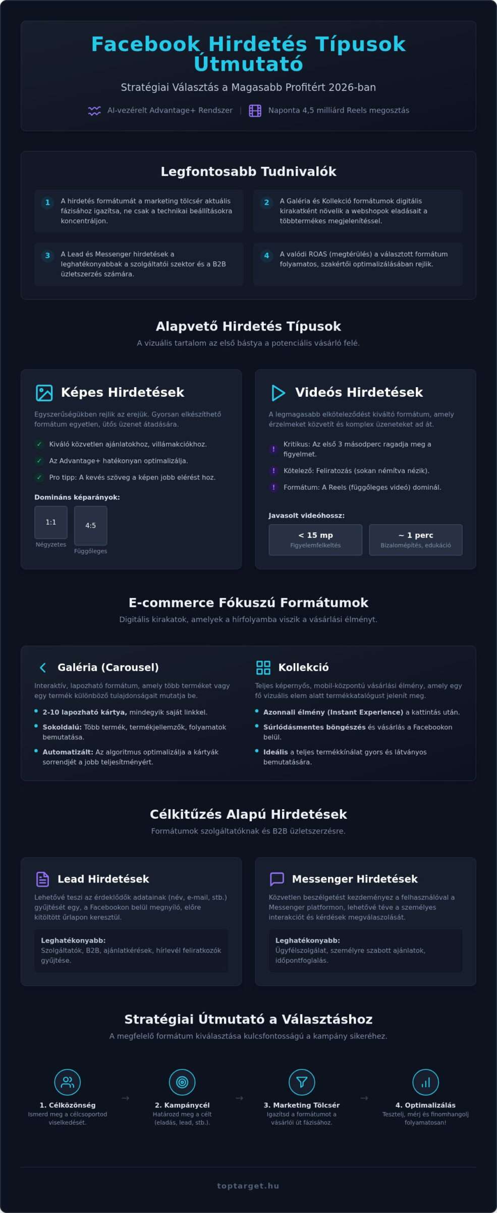 Facebook hirdetés típusok 2026: Teljes útmutató a profitmaximalizáláshoz 1 Facebook hirdetés típusok 2026: Teljes útmutató a profitmaximalizáláshoz