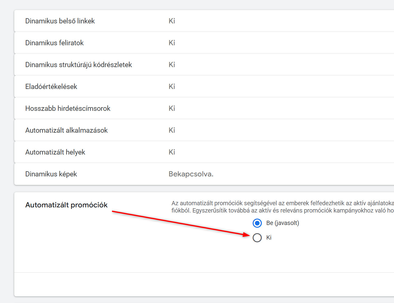 Google Automated Promotions 3 promociok 3 lépés